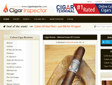 Tablet Screenshot of cigarinspector.com